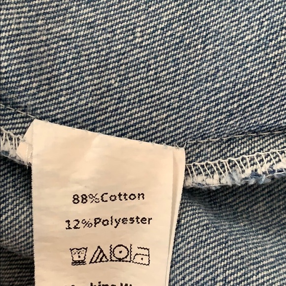 Distressed jean jacket Embroidered Back Large - Picture 7 of 7